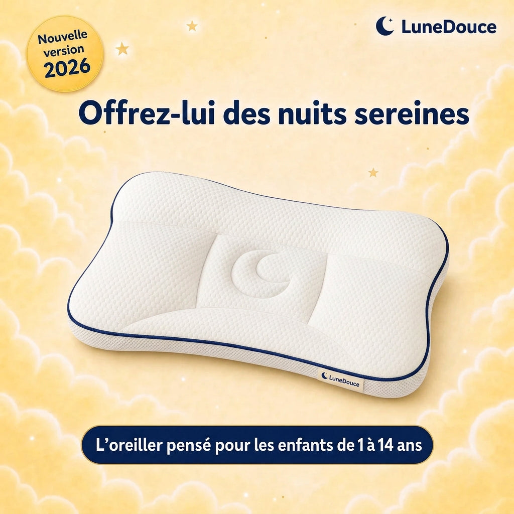 L’oreiller pour enfant fait pour sa nuque